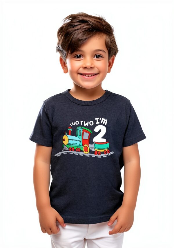 2nd Birthday Shirt Boys Cotton Polyester Unisex Child-3