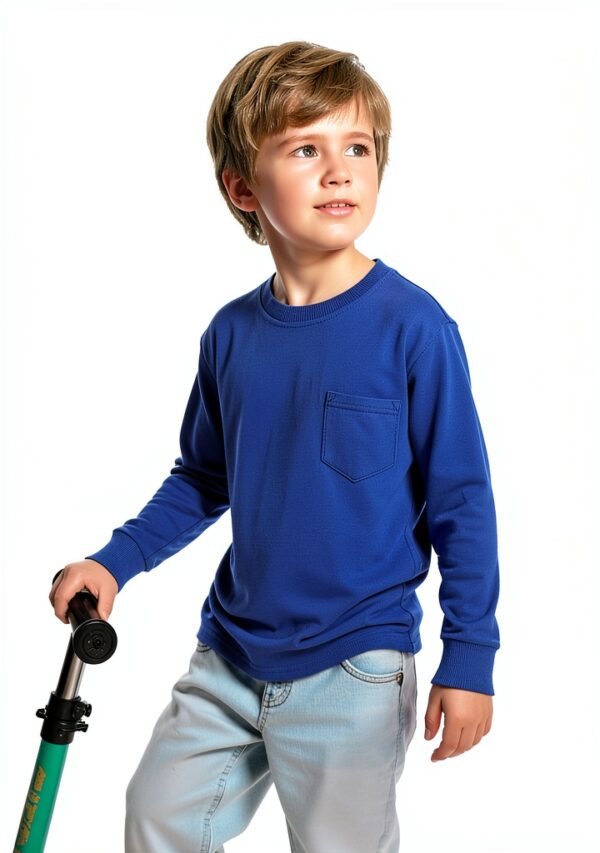 Cooraby Toddler Boys Cotton Long Sleeve Shirts Pocket Design-5