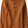 Boys Henley Top Cotton Polyester Waffle Long Sleeve The-0