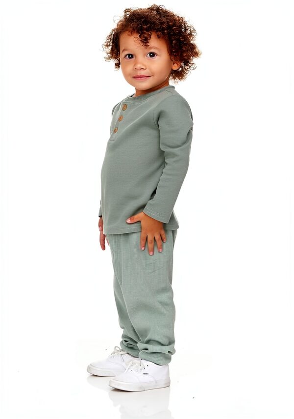 Cudlie Boys Long Sleeve Shirts 5 Pack Cotton Comfort-5