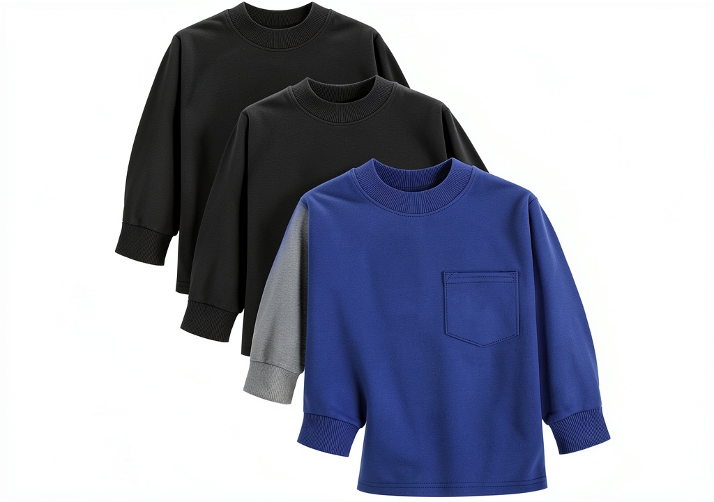 Cooraby toddler boy wearing long sleeve shirt with pocket