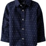 Boys Button Down Shirt 100 Cotton Poplin The Childrens Place-0