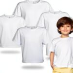 Kids Modal T-Shirt 4-Pack Soft Comfortable Boys Girls-0