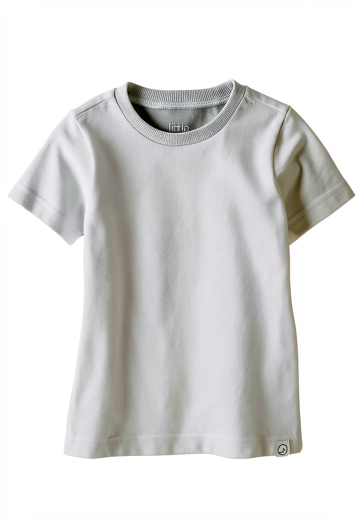 Little Planet organic baby tees in grey, cream, and green colors