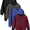 Cooraby Boys Thermal Long Sleeve Shirts Cotton Spandex 2T-5T-0