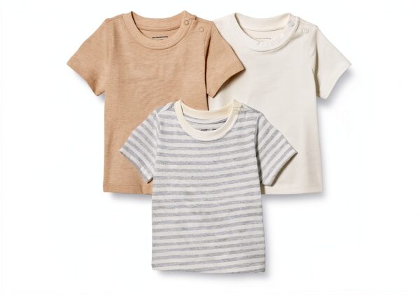 Amazon Essentials Baby Boys Cotton Tee Short Sleeve Snap-0