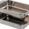 Funnymoom Stainless Steel Cake Pan Set Rectangular Oven Safe-0