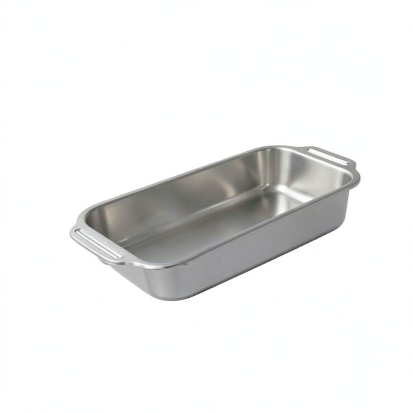 Funnymoom Stainless Steel Cake Pan Set Rectangular Oven Safe-3