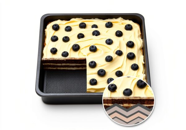 Square Cake Pan Tiawudi Carbon Steel Nonstick 9x9-3