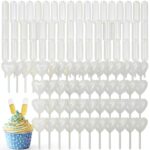 Plastic Pipette Droppers 100 Pack Straight & Heart 4ml Grade APLZGMG-0