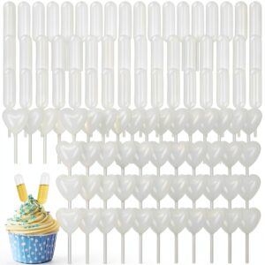 Plastic Pipette Droppers 100 Pack Straight & Heart 4ml Grade APLZGMG-0