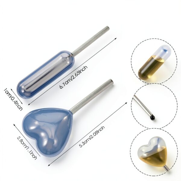 Plastic Pipette Droppers 100 Pack Straight & Heart 4ml Grade APLZGMG-2