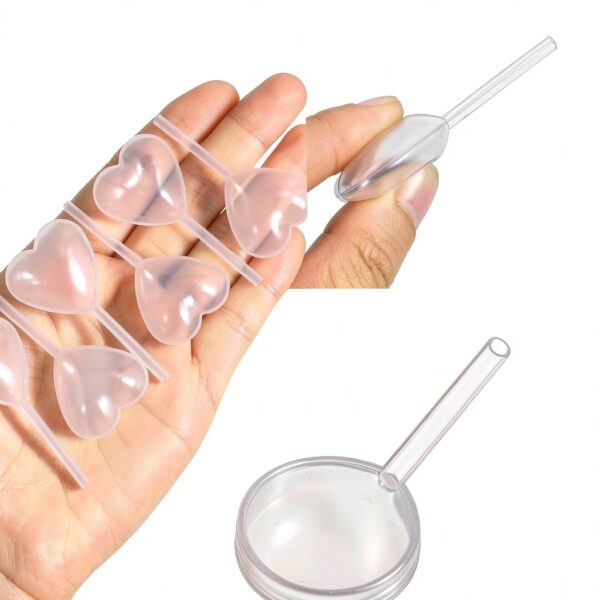 Plastic Pipette Droppers 100 Pack Straight & Heart 4ml Grade APLZGMG-4