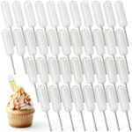 Quilax 100 Pack 4ml Disposable Cupcake Pipettes Soft PE Plastic-0