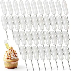 Quilax 100 Pack 4ml Disposable Cupcake Pipettes Soft PE Plastic-0