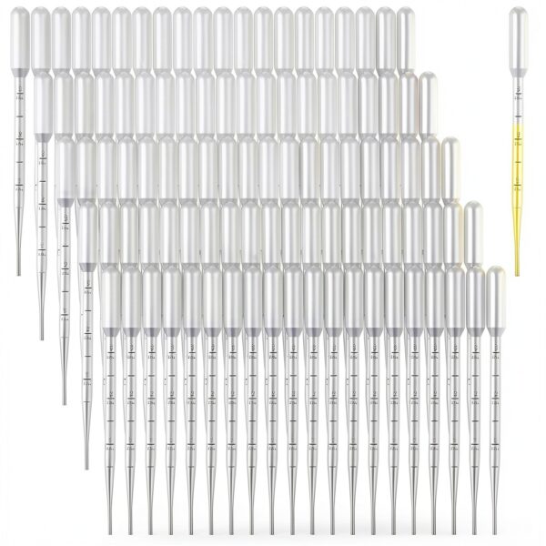 Disposable Pipettes 3ml 1000pcs Sibba Dropper Set Clear Graduations-0