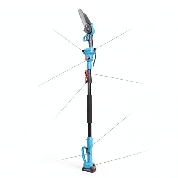 4-in-1 Cordless Pole Saw Pruning Set by Clownya 20V 8ft Extension Blue-3