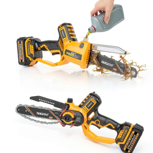 2-IN-1 8 Inch Electric Pole Saw Takuoo Battery Brushless 15FT Reach-5