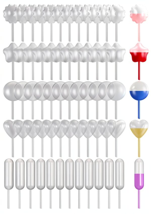 Dessert Pipettes Boao 250pcs 4ml Mini Transfer Dropper for Valentine-0