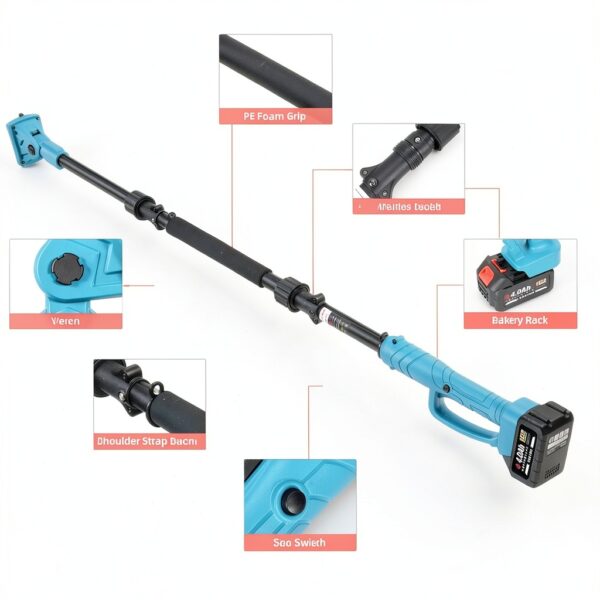 2-in-1 Electric Pole Saw ONEVAN 8in Brushless Chainsaw 14ft Reach 2-6