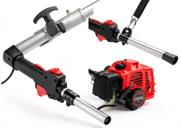 Gas Powered Pole Saw Homdox 58CC 16ft Reach Extendable 11.5in Bar Red-8