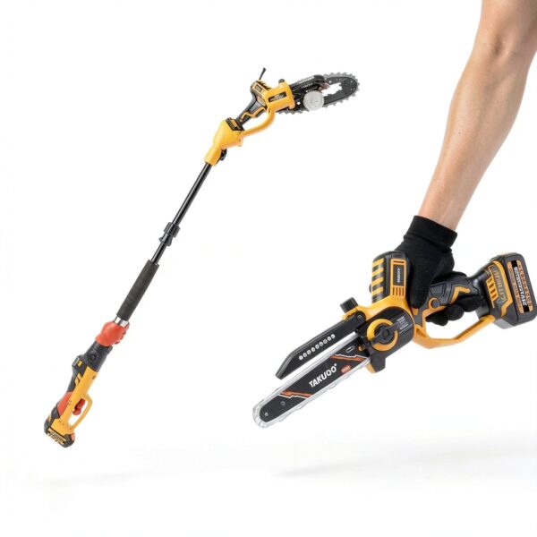 2-IN-1 8 Inch Electric Pole Saw Takuoo Battery Brushless 15FT Reach-1