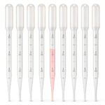KINGLAKE Plastic Transfer Pipettes 3ML Graduated Pack of 100-0