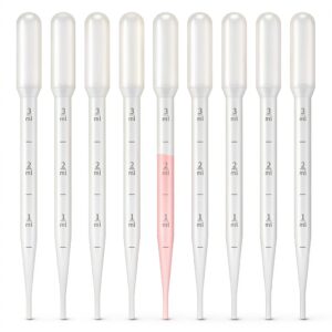 KINGLAKE Plastic Transfer Pipettes 3ML Graduated Pack of 100-0