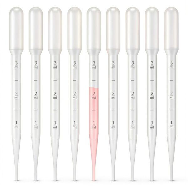 KINGLAKE Plastic Transfer Pipettes 3ML Graduated Pack of 100-0