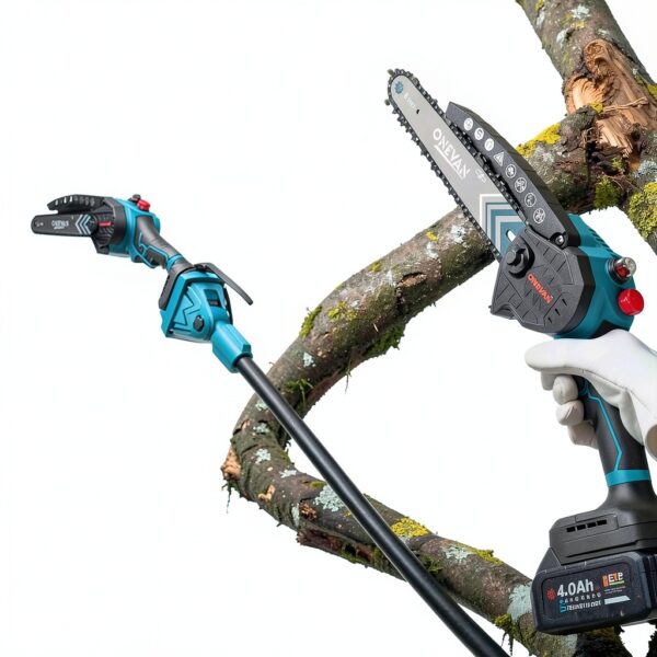 2-in-1 Electric Pole Saw ONEVAN 8in Brushless Chainsaw 14ft Reach 2-1