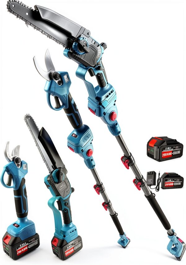 4-in-1 Electric Pole Saw ASTARNING 8" Saw & Pruning Shears-0