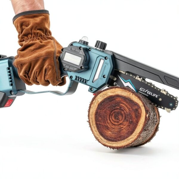 GEVEELIFE 2-in-1 Pole Saw with Brushless Mini Chainsaw, 15ft Reach-7