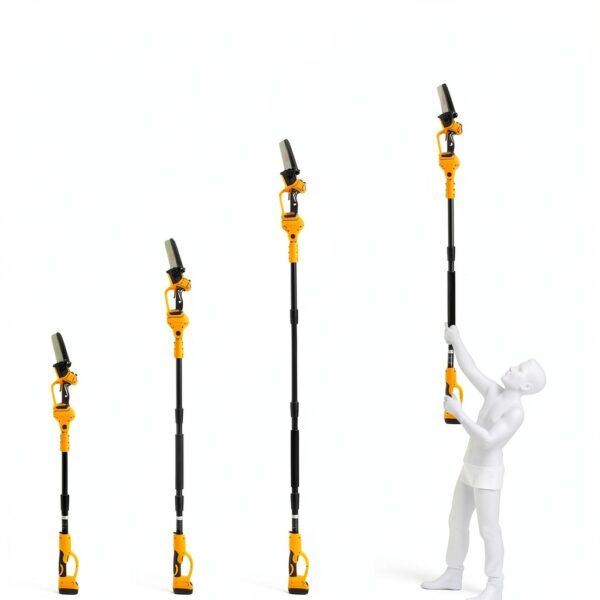 6 Inch Cordless Pole Saw for Dewalt 20V Max Battery (No Battery), Brushless Electric Chainsaw with Extension Pole, 15Ft Long Reach for Tree Pruning Hedge Cutting-1
