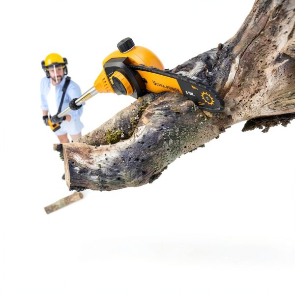 Cordless Pole Saw pyrcruax 8" Kick-Back Bar Dewalt 20V Max Compatible-5