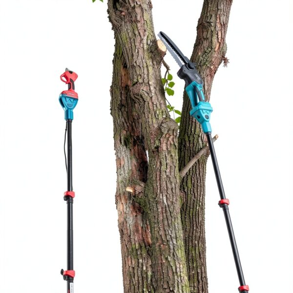 jovant 3-in-1 Pole Pruning Shears 15.3ft Reach 20V Battery Pole Saw-1