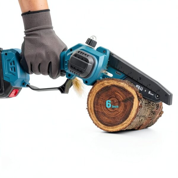 SEESII P6 Ultra/Ace 2-in-1 Electric Pole Saws:6 Inch Mini Chainsaw Cordless with Extension Pole,2Pcs Batteries,Brushless Chain Saw for Limb Branch Cutter,Battery Tree Trimmers Pruner,16Ft Long Reach-7