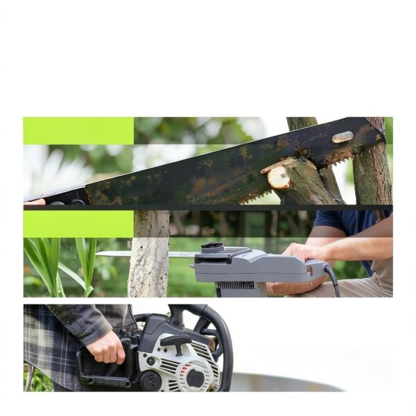 2 IN 1 Electric Pole Saw Brushless 21V Battery Chainsaw Cordless with Rotatable Pole 15FT Max Reach, Shoulder Strap, Powered Pole Saw for Tree Trimming and Wood Cutting Tool (Green)-7