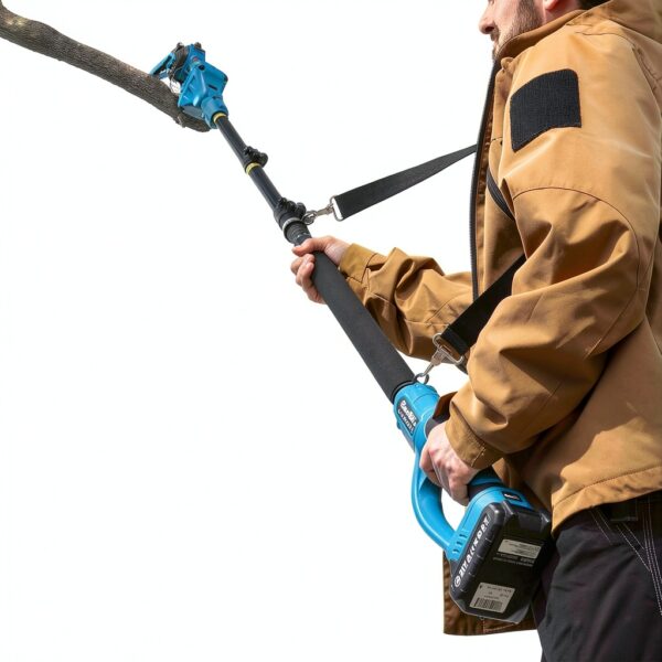 SEESII P6 Ultra/Ace 2-in-1 Electric Pole Saws:6 Inch Mini Chainsaw Cordless with Extension Pole,2Pcs Batteries,Brushless Chain Saw for Limb Branch Cutter,Battery Tree Trimmers Pruner,16Ft Long Reach-5