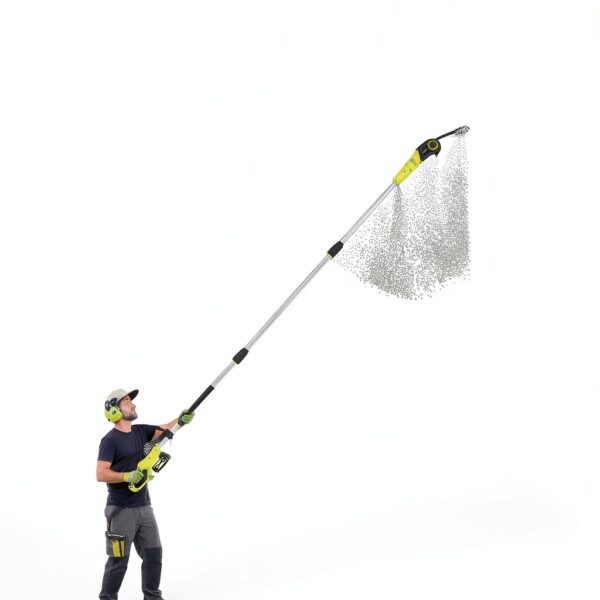 Alloyman 20V Cordless Pole Saw 8‑inch, 15 ft Reach, 2 × 4.0Ah Green-1