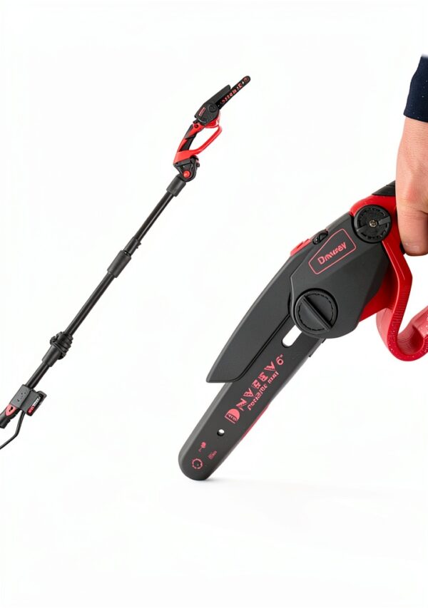 Cordless Pole Saw Dnveey 800W Brushless 6 Inch Chainsaw DZJ3028-1