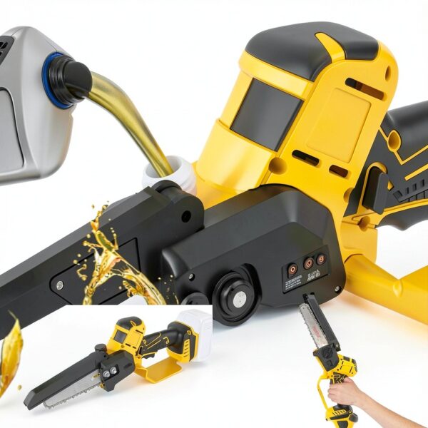 6 Inch Cordless Pole Saw for Dewalt 20V Max Battery (No Battery), Brushless Electric Chainsaw with Extension Pole, 15Ft Long Reach for Tree Pruning Hedge Cutting-3