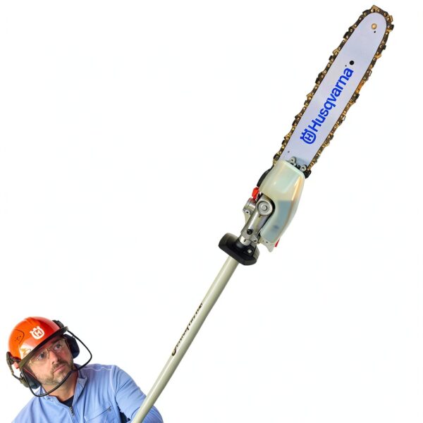 Husqvarna 122LKP Gas Pole Saw, Multi-Purpose Tool with Pole Saw Attachment, Equipped with X-CUT Chain, 12-foot Reach Cuts Limbs up to 8 Inches Thick, 21.7CC-3