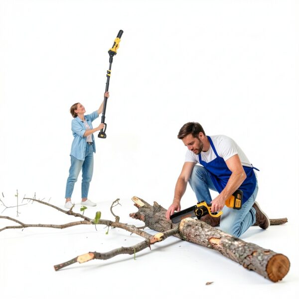 AVADA 2 in 1 Electric Pole Saw 6" Brushless Chainsaw with 15ft Reach-1